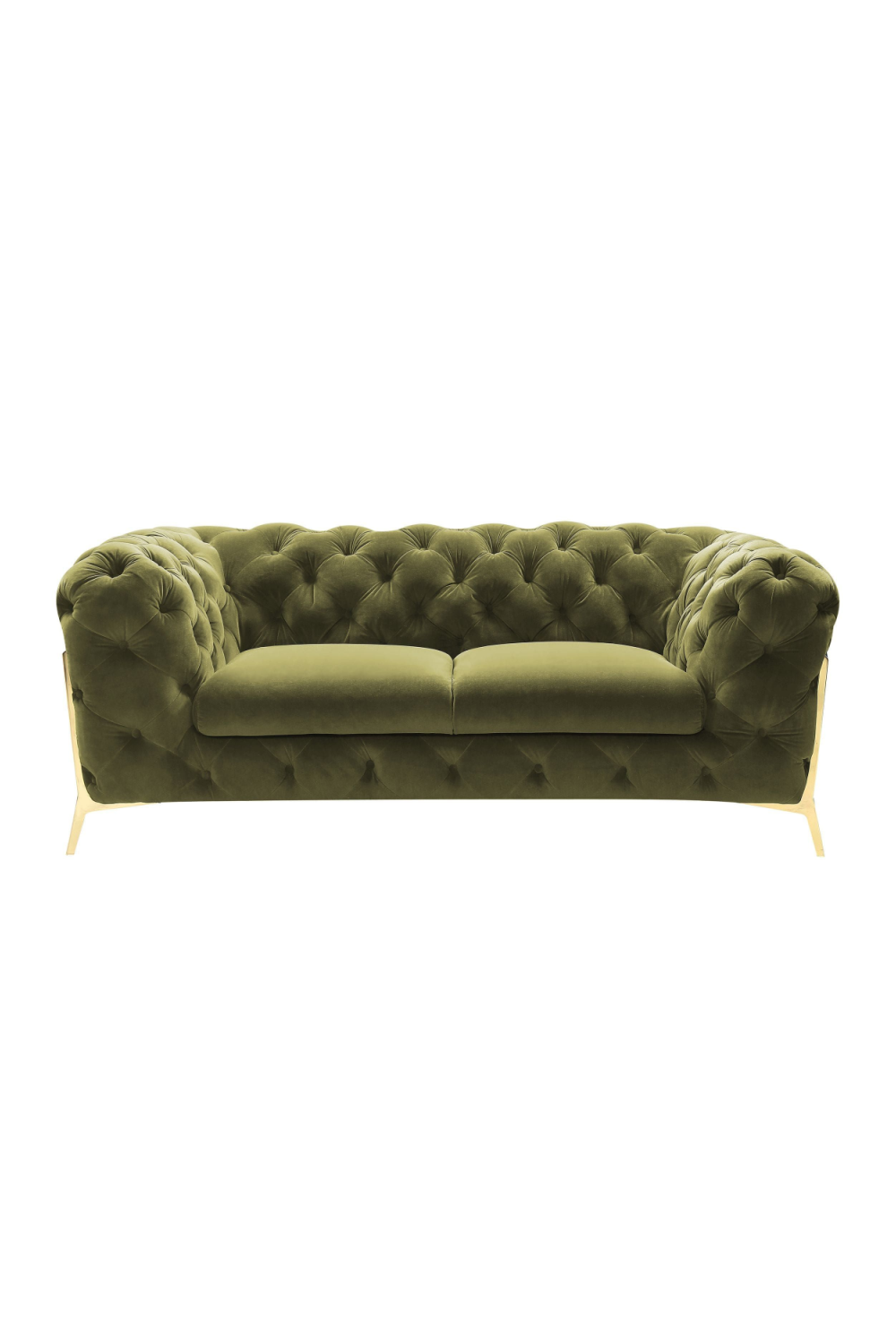 Green Velvet Tufted Sofa | OROA Modern Sheila | Oroa.com