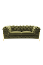 Green Velvet Tufted Sofa | OROA Modern Sheila | Oroa.com