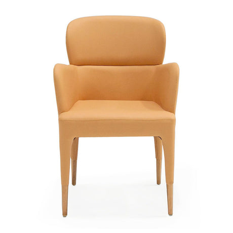 Modern European furniture - Vegan Leather Dining Chair - www.oroa.com