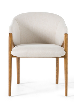 Curve-Back Cream Dining Chair | OROA Modern Lunde | Oroa.com