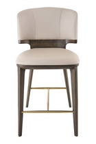 Beige Vegan Leather Counter Chair | OROA Modern Calvary | Oroa.com