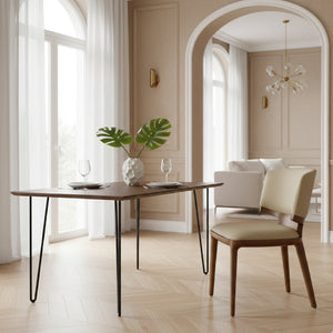   Vegan Leather Contemporary Dining Chairs (2) | Oroa.com