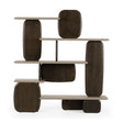Modern European furniture - Contemporary Dark Brown Bookshelf - www.oroa.com