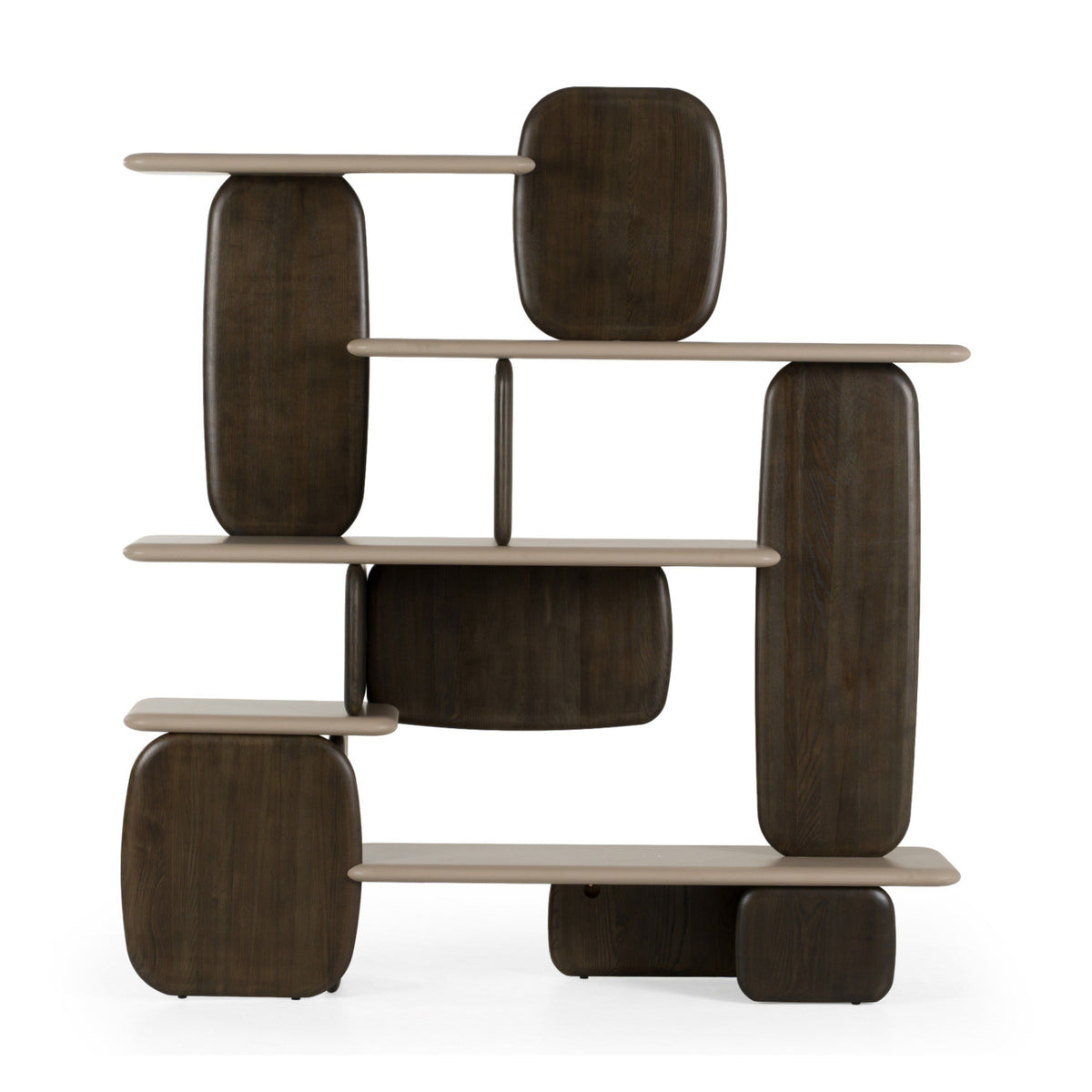 Modern European furniture - Contemporary Dark Brown Bookshelf - www.oroa.com