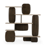 Modern European furniture - Contemporary Dark Brown Bookshelf - www.oroa.com