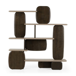 Modern European furniture - Contemporary Dark Brown Bookshelf - www.oroa.com