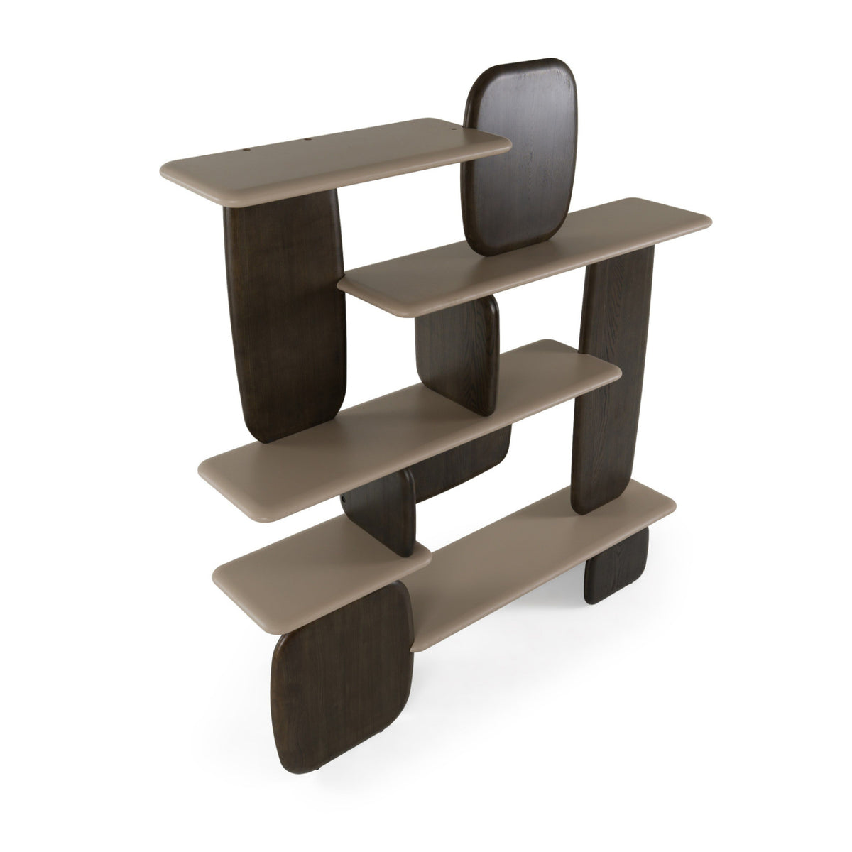Modern European furniture - Contemporary Dark Brown Bookshelf - www.oroa.com