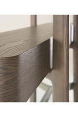 Gray Ash Glass Bookshelf | OROA Modern Rinaldi | Oroa.com