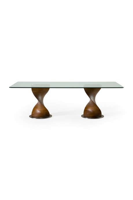 Twisted Wood Base Dining Table | OROA Modern Cleveland | Oroa.com