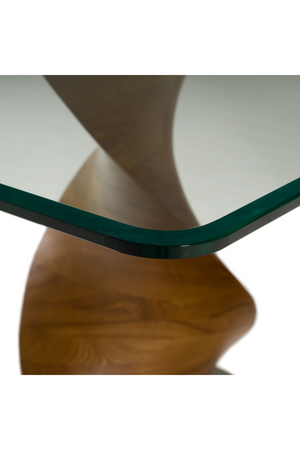 Twisted Wood Base Dining Table | OROA Modern Cleveland | Oroa.com