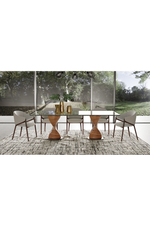 Twisted Wood Base Dining Table | OROA Modern Cleveland | Oroa.com