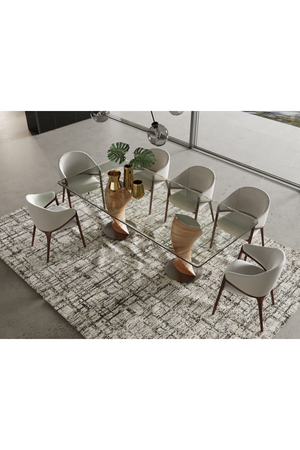 Twisted Wood Base Dining Table | OROA Modern Cleveland | Oroa.com