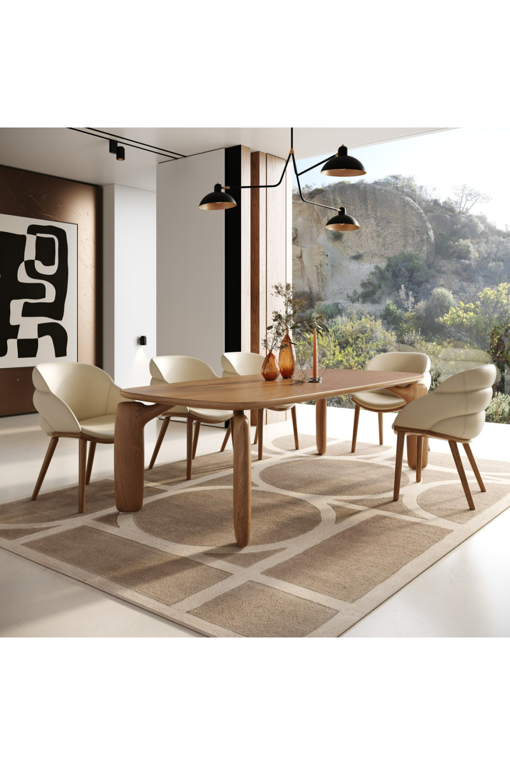 Solid Ash Veneer Dining Table | OROA Modern Michael | Oroa.com