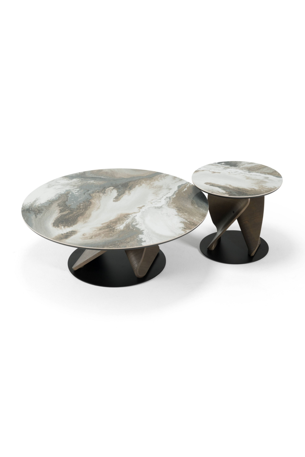 Marbled Ceramic Coffee Table Set (2) | OROA Modern Schiff | Oroa.com