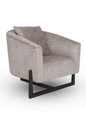 Curved Gray Accent Chair | OROA Modern Forbis | Oroa.com