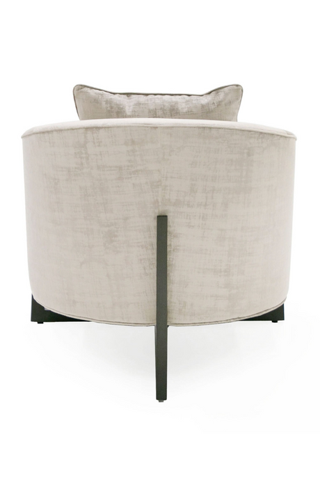 Curved Gray Accent Chair | OROA Modern Forbis | Oroa.com