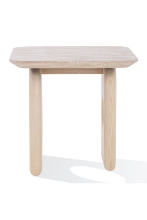 Beige Marble End Table | OROA Modern Osaka | Oroa.com