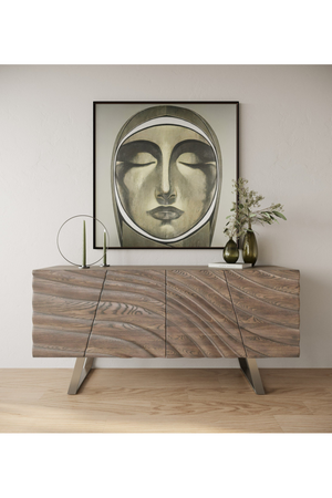 Wave Patterned Ash Sideboard | OROA Modern Finley | Oroa.com
