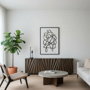   Gray Ash Veneer Sideboard | Oroa.com