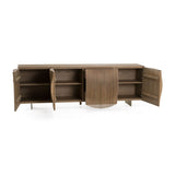 Wooden Wavy-Fluted Sideboard | OROA Modern Pangea