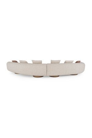   Multicolored Boucle Sectional Sofa | Oroa.com