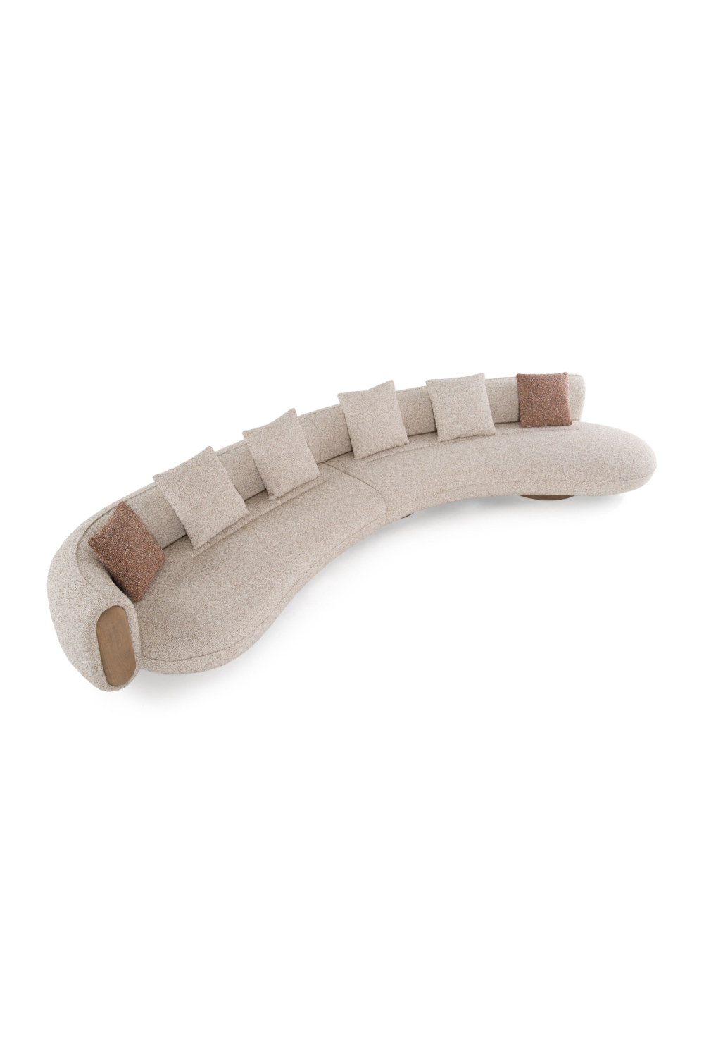   Multicolored Boucle Sectional Sofa | Oroa.com