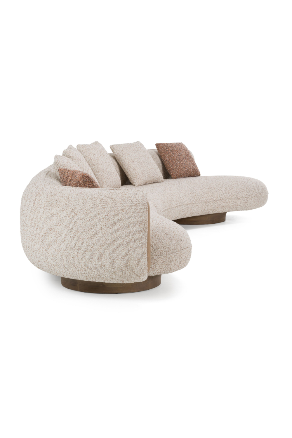   Multicolored Boucle Sectional Sofa | Oroa.com