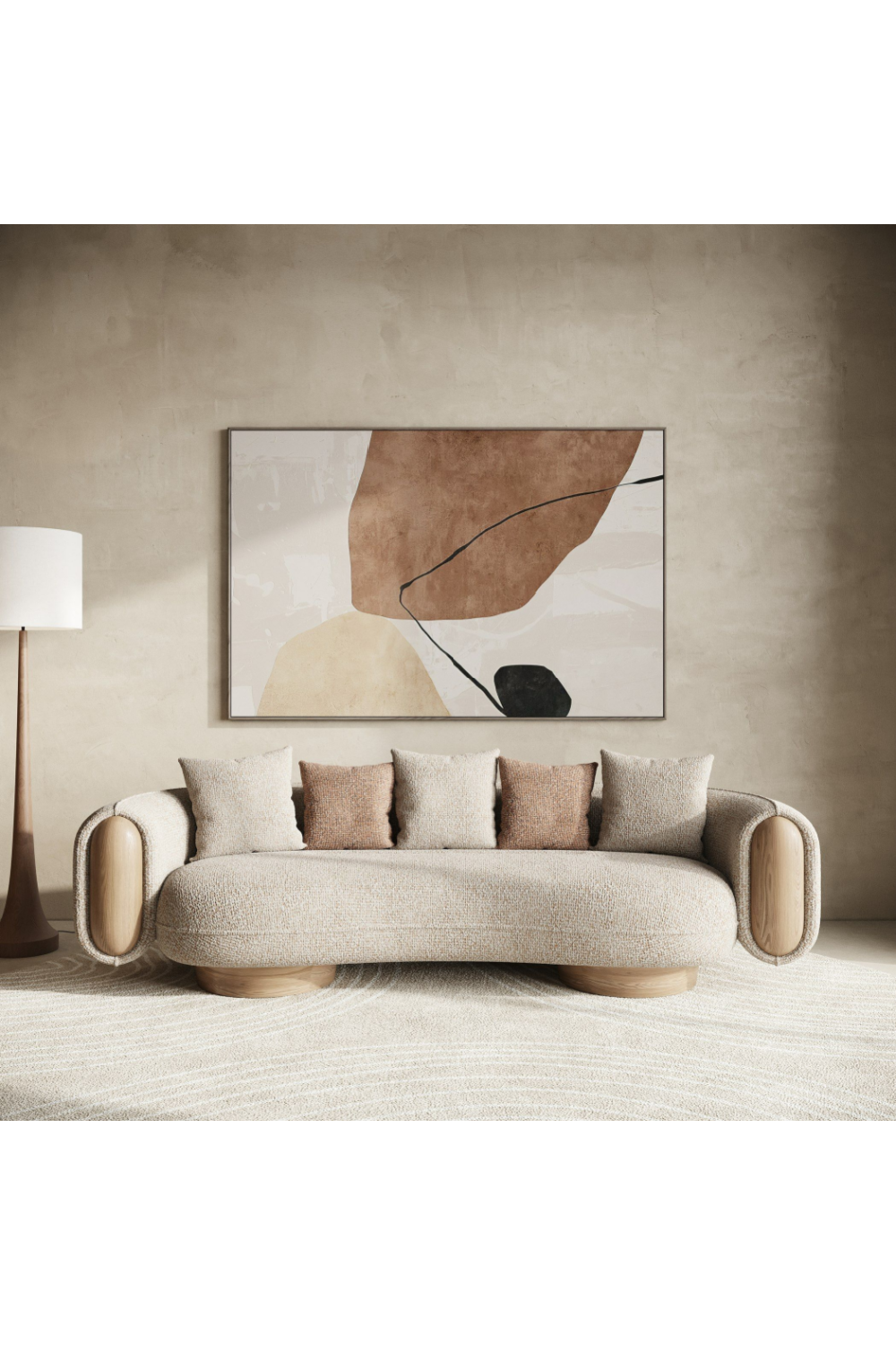 Multicolored Boucle Sofa | OROA Modern Raywood | Oroa.com