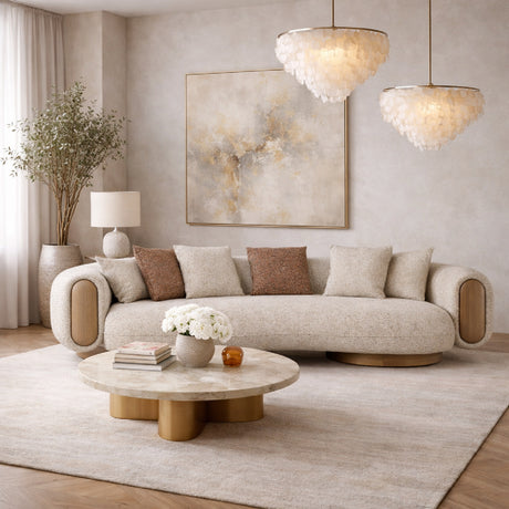   Multicolored Boucle Sofa | Oroa.com