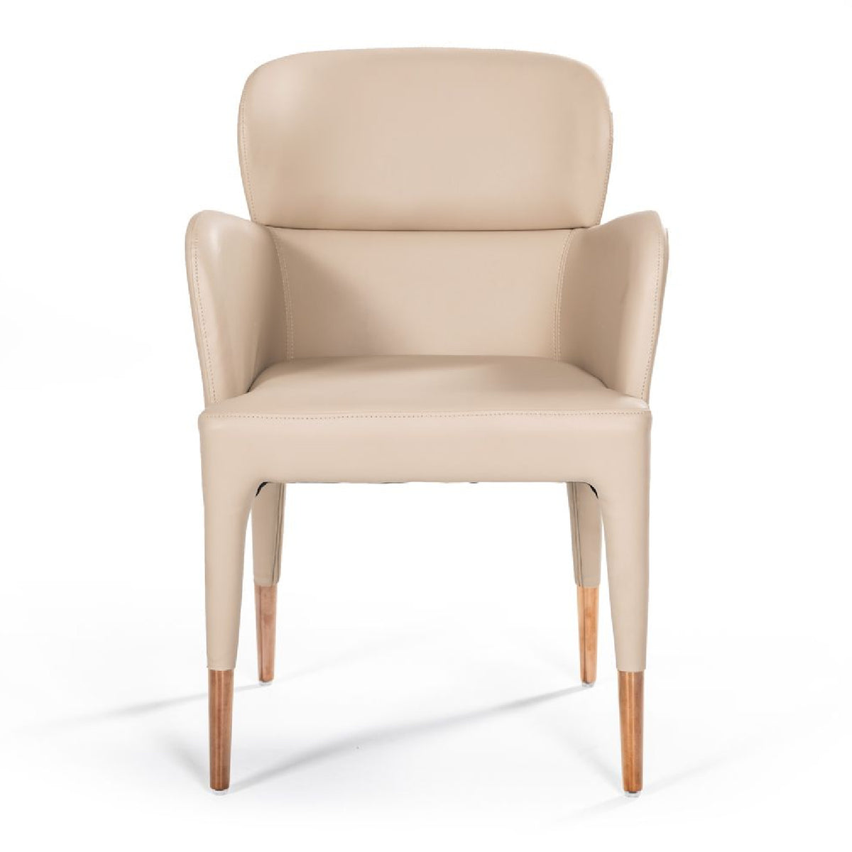 Modern European furniture - Vegan Leather Dining Chair - www.oroa.com