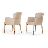 Modern European furniture - Vegan Leather Dining Chair - www.oroa.com
