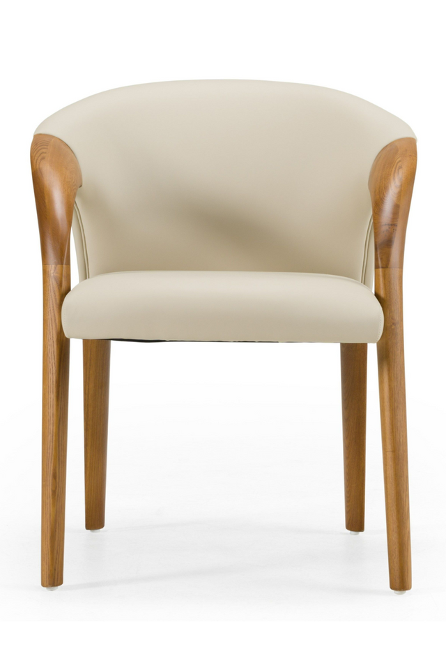 Light Gray Leather Dining Chair | OROA Modern Wynetta | Oroa.com