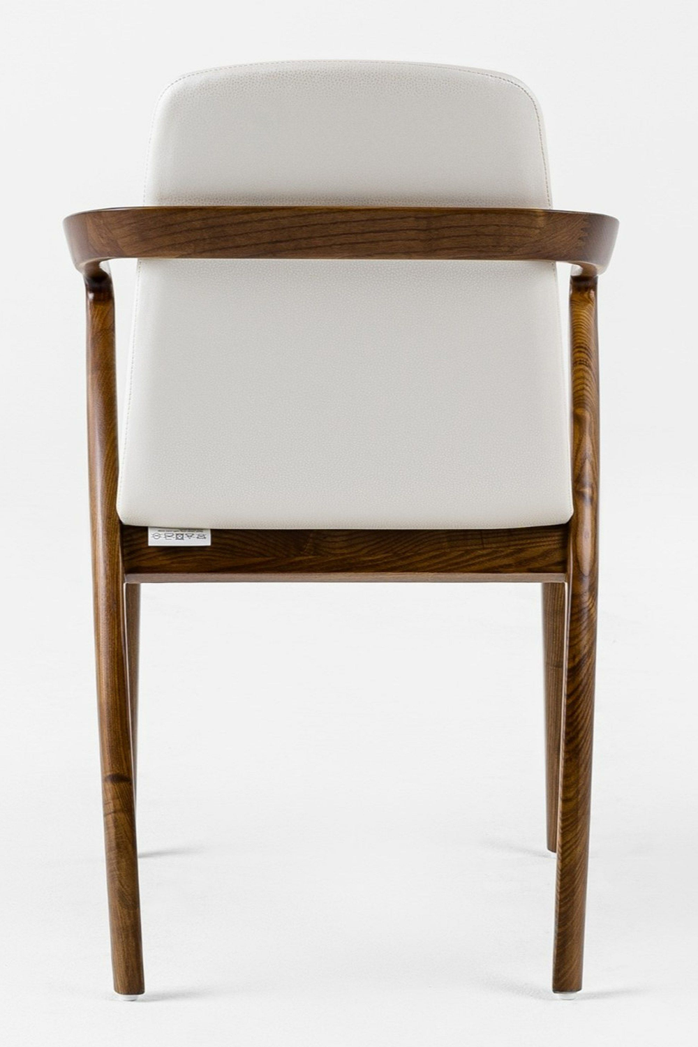 Walnut Framed Cream Dining Chair | OROA Modern Falcon | Oroa.com