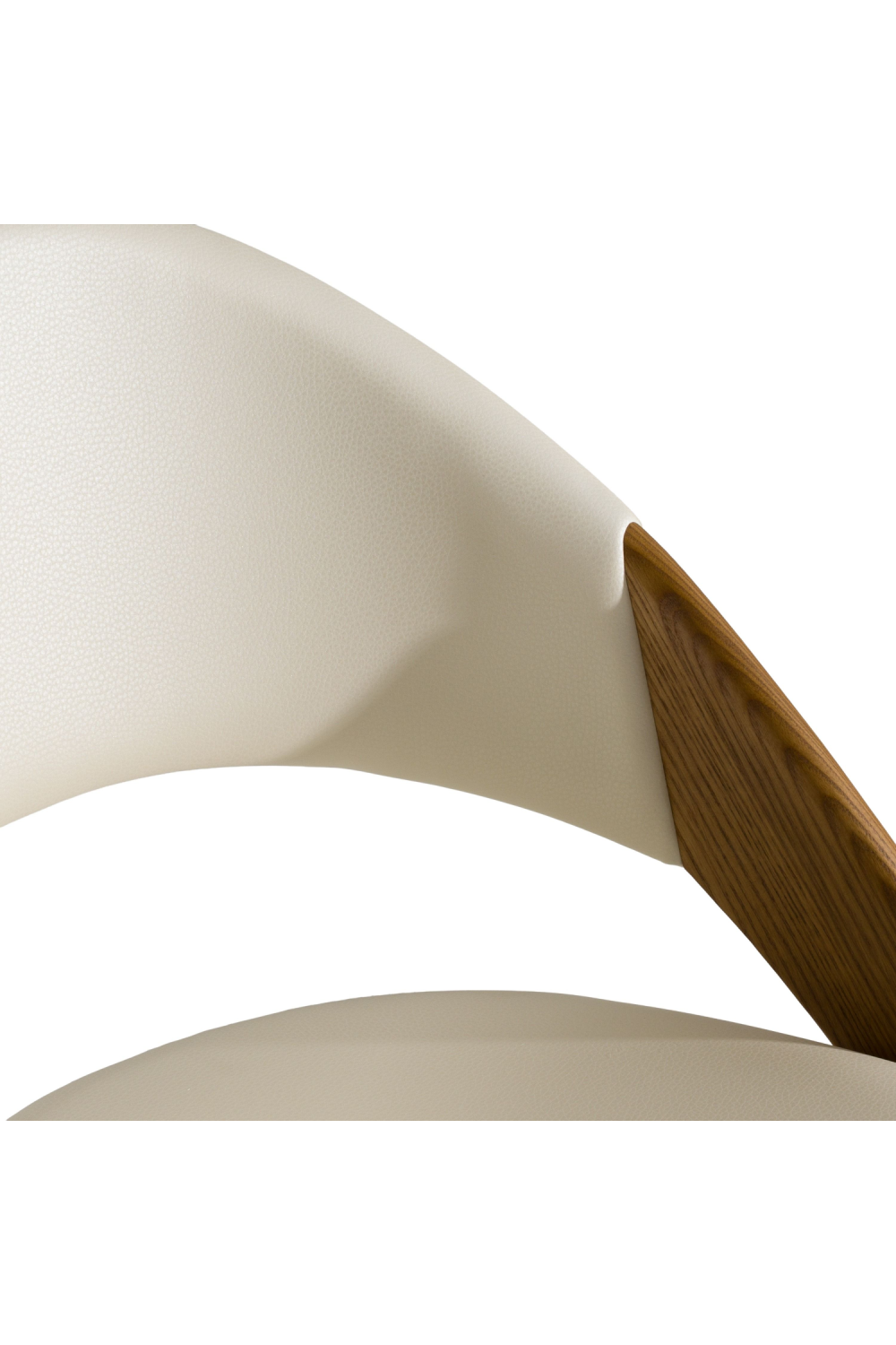 Ash Framed Cream Dining Chair | OROA Modern Lucas | Oroa.com