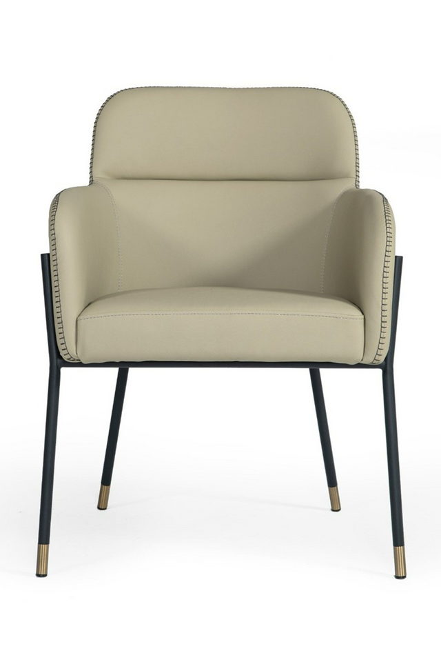 Gray Vegan Leather Dining Armchair | OROA Modern Brady | Oroa.com