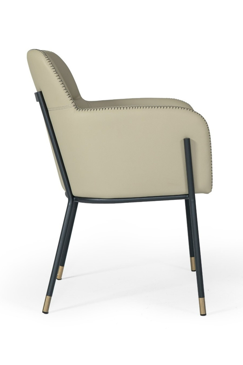Gray Vegan Leather Dining Armchair | OROA Modern Brady | Oroa.com
