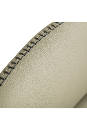 Gray Vegan Leather Dining Armchair | OROA Modern Brady | Oroa.com