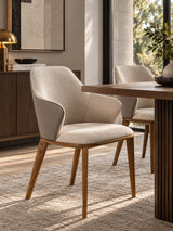 Beige & Gray Dining Chair | OROA Modern Megan