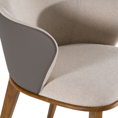 Beige & Gray Dining Chair | OROA Modern Megan