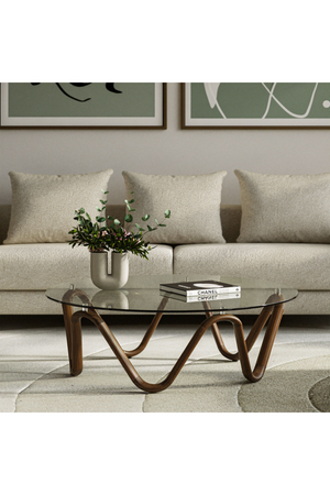 Glass Round Coffee Table | OROA Modern Lassen | Oroa.com