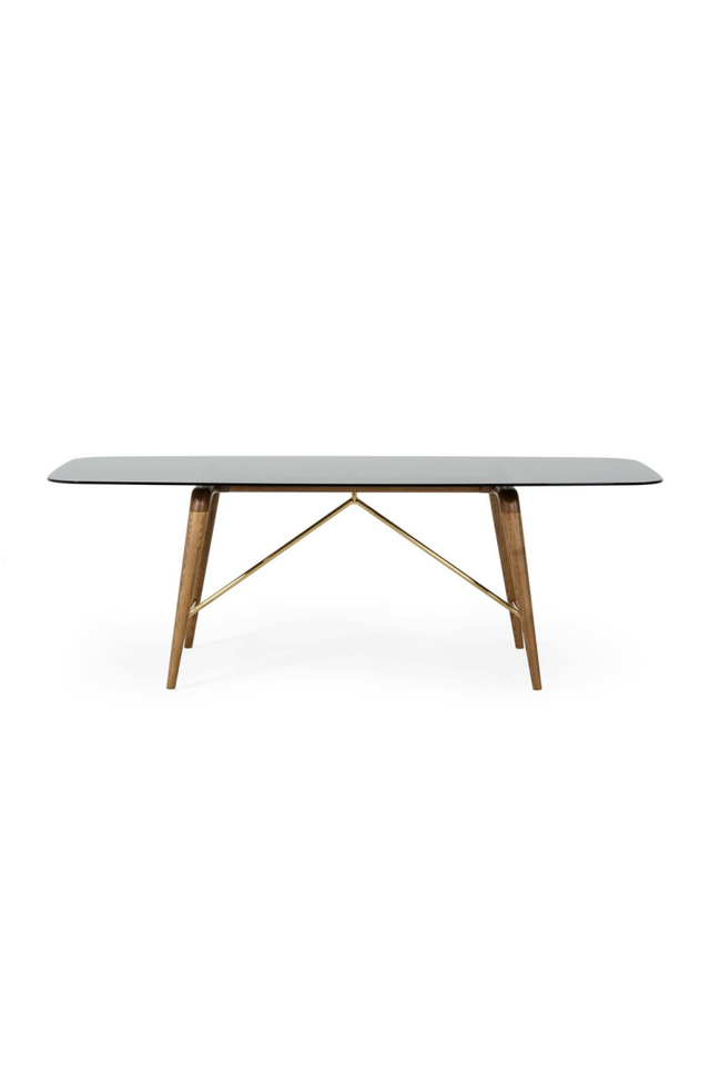Smoked Glass Dining Table L | OROA Modern Kipling | Oroa.com