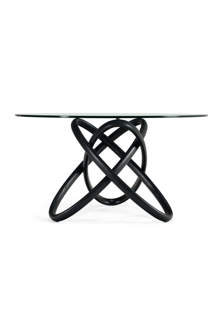 Intertwined Black Base Dining Table | OROA Modern Mason | Oroa.com