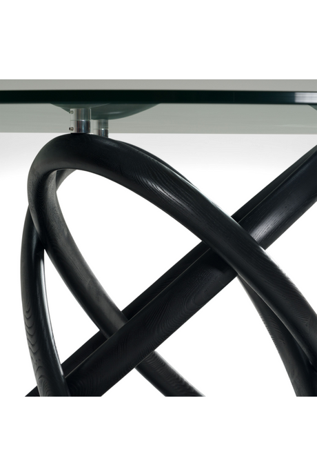 Intertwined Black Base Dining Table | OROA Modern Mason | Oroa.com