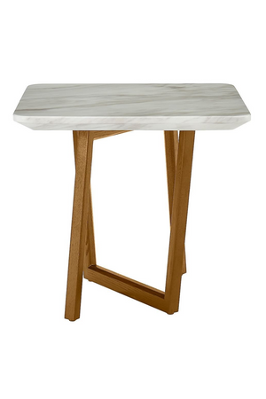 White Ceramic End Table | OROA Modern James | Oroa.com