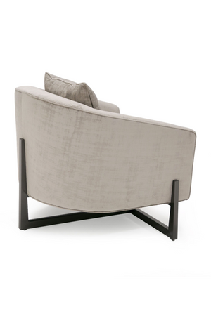 Bronze Cross Base Accent Chair | OROA Modern Forbis | Oroa.com