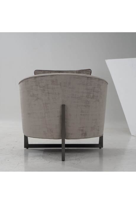 Bronze Cross Base Accent Chair | OROA Modern Forbis | Oroa.com