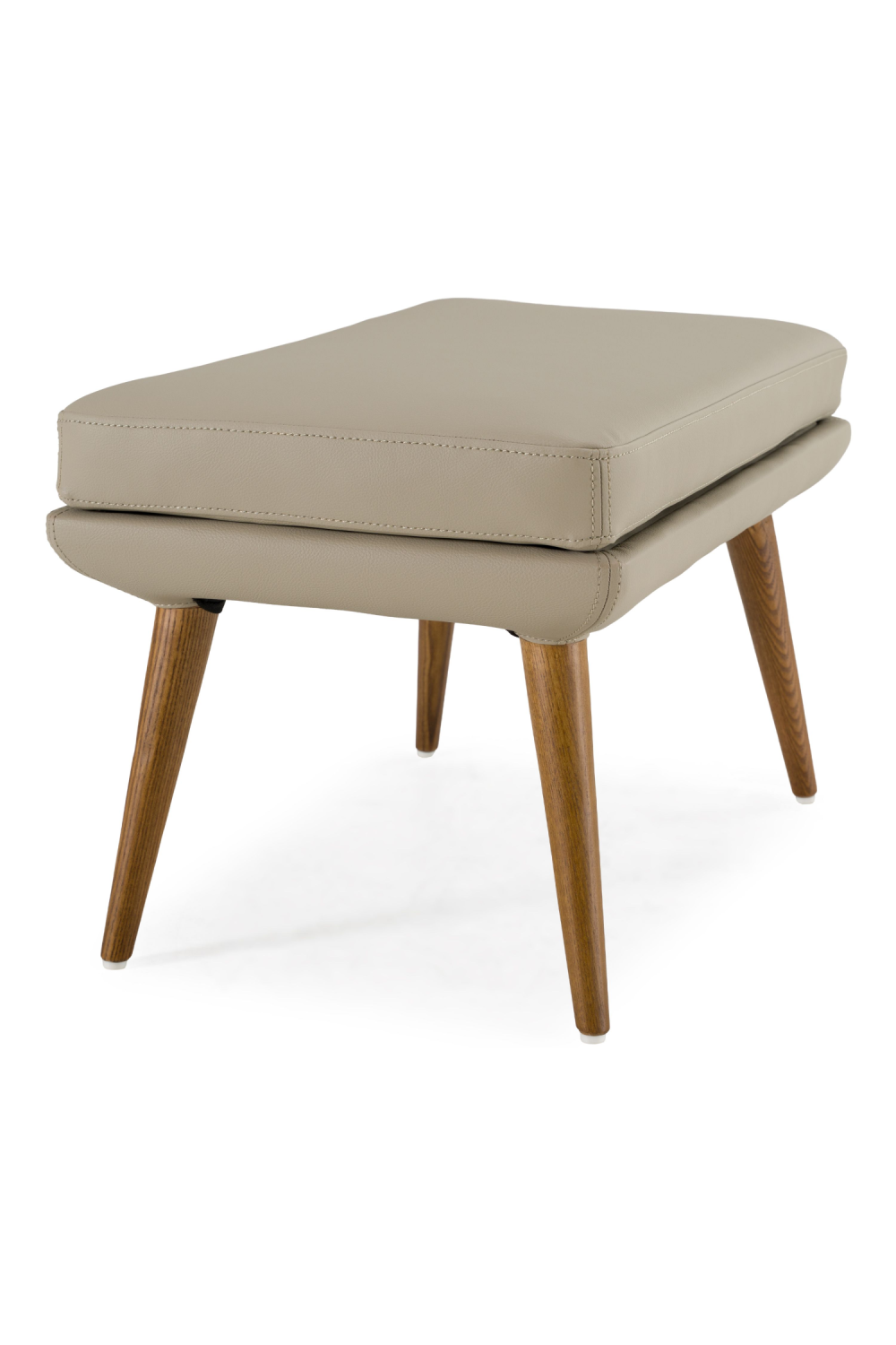 Beige Leatherette Lounge Chair & Ottoman | OROA Modern | Oroa.com