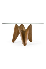 Round Tempered Glass Dining Table | OROA Modern Seguin | Oroa.com