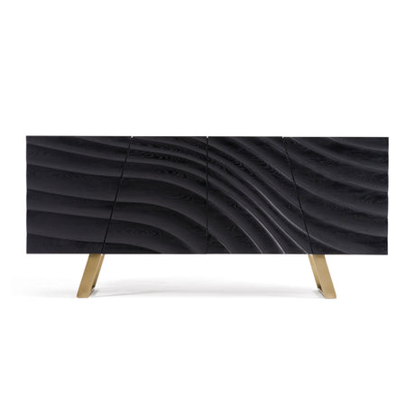 Wave Patterned Ash Sideboard | OROA Modern Finley