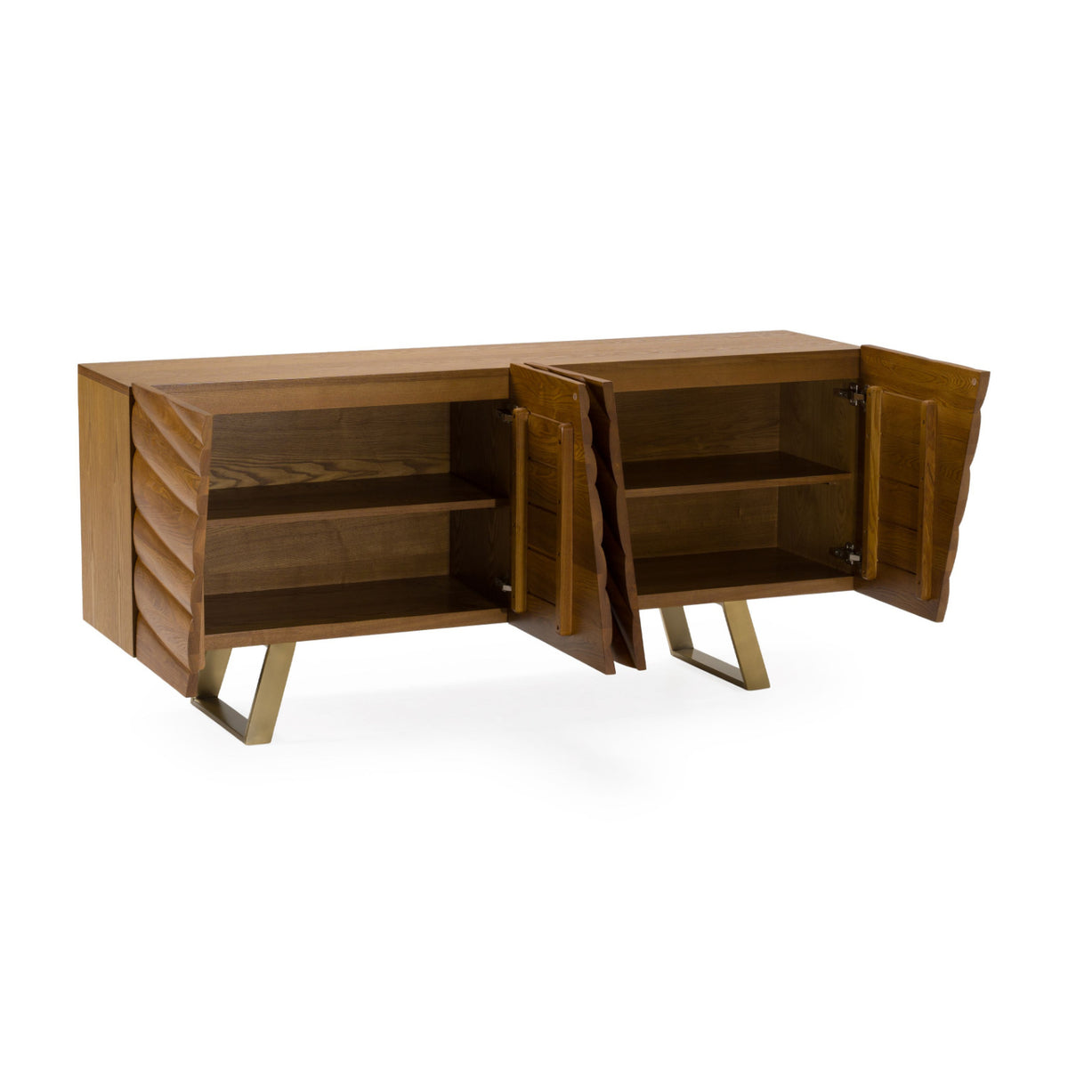 Wave Patterned Ash Sideboard | OROA Modern Finley